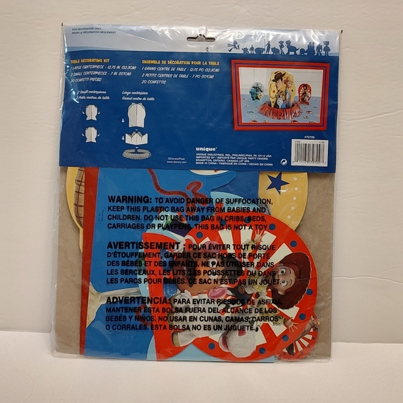 Toy Story 4 Table Decorating Kit 3 Centerpieces 20pc Confetti Party Decor Set - Picture 3 of 4